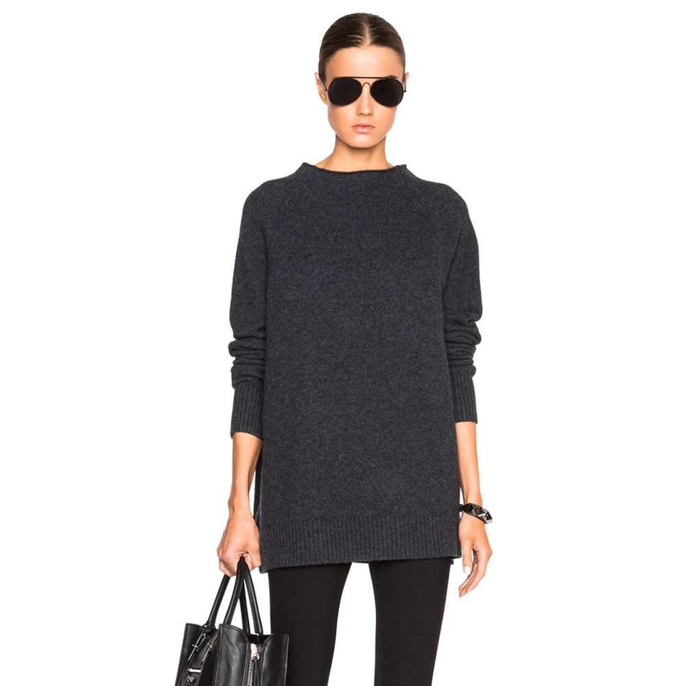 Rag & Bone Charcoal Sienna T-neck / Mock Neck